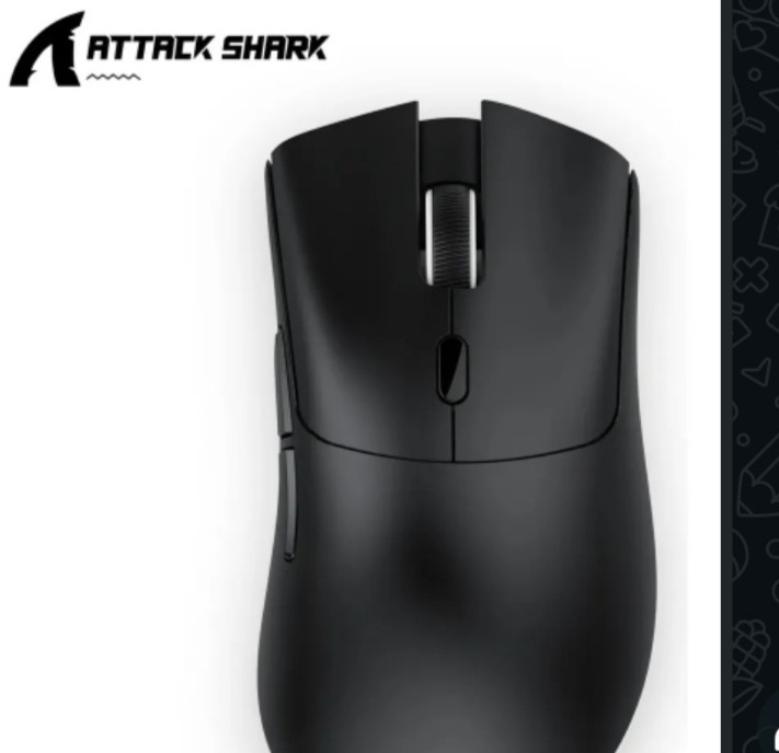 Mouse Gamer Sem Fio Attack Shark R1