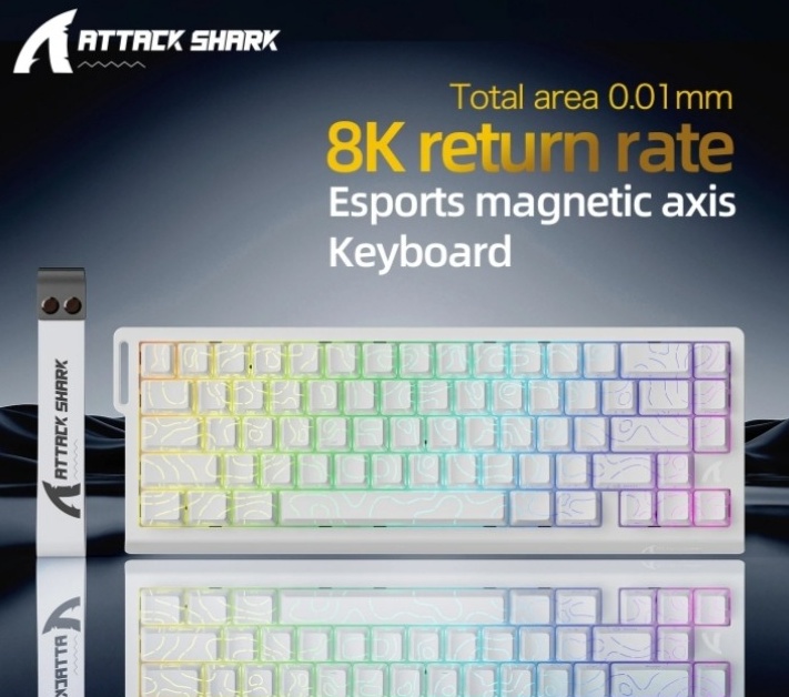 Teclado Magnético para Jogos ATTACK SHARK X68HE